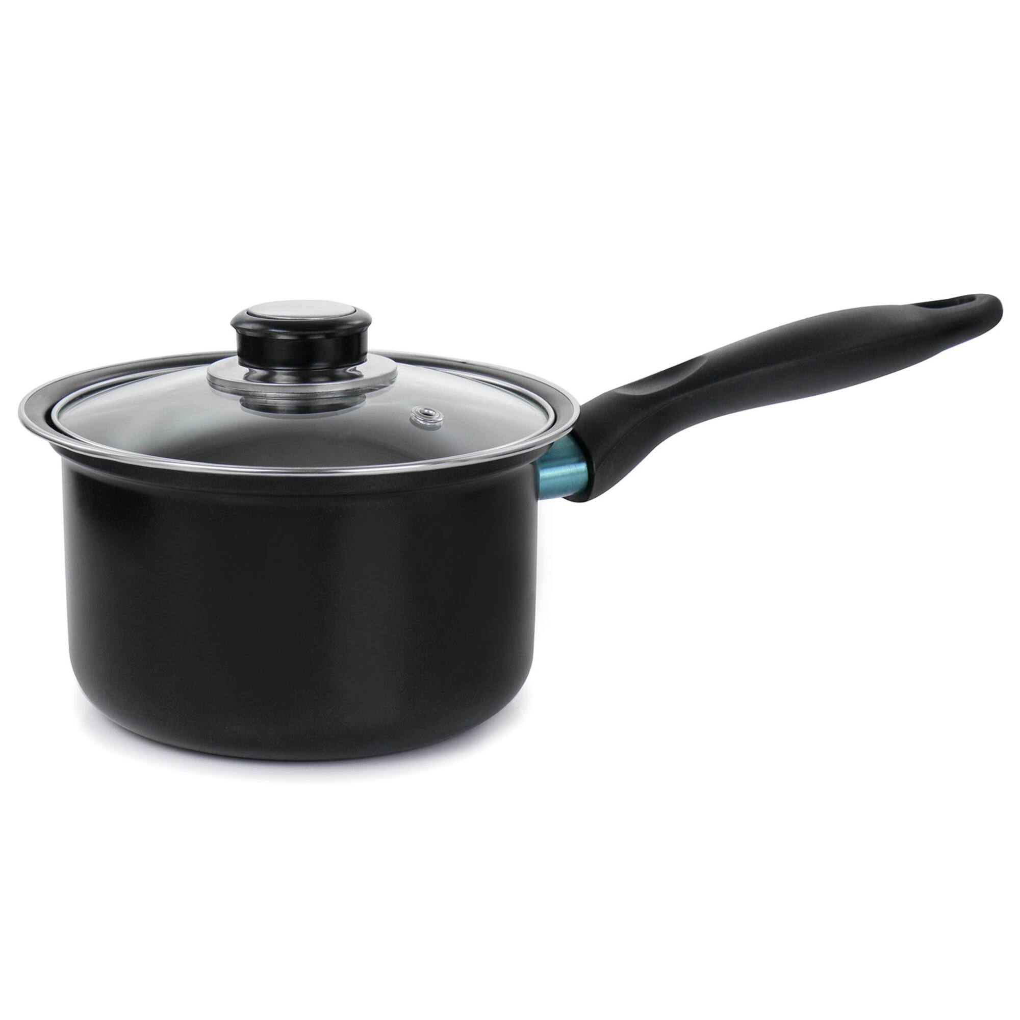 Gibson Home® Newton 7-Piece Black Carbon Steel Cookware Set